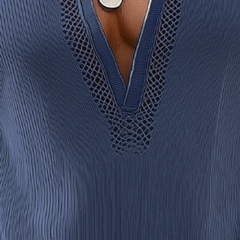 Men's Summer Deep V Neck Knitted Tank Top MTA0624F2U sold by Manly product image thumbnail 3