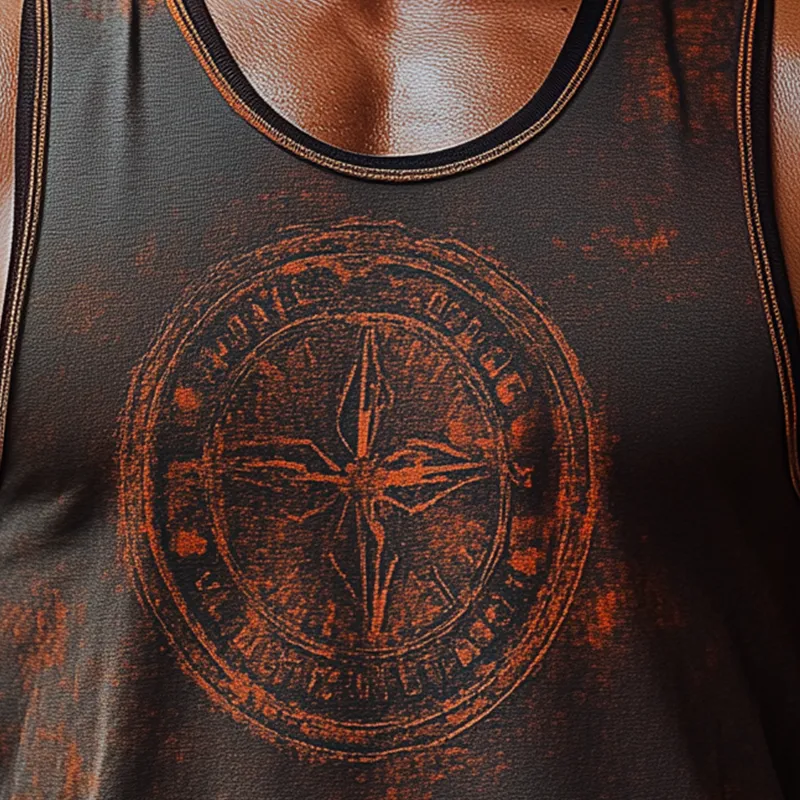 Men's Summer Fashion Printed Polyester Blend Tank Top MTA0632F6P sold by Manly product image thumbnail 3