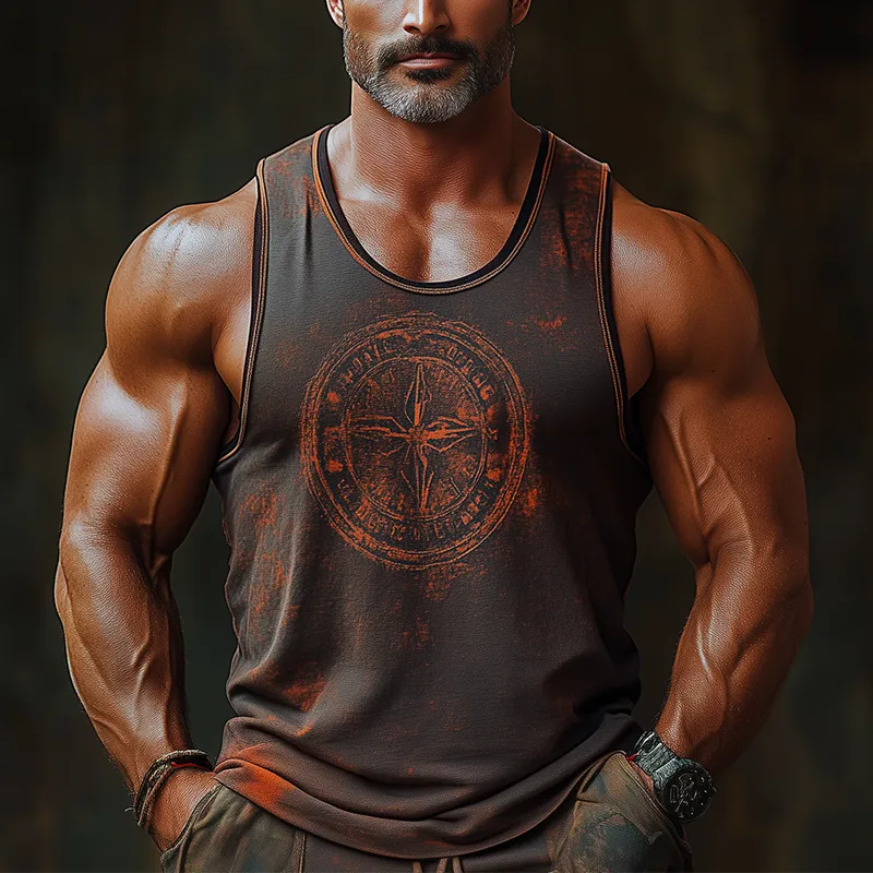 Men's Summer Fashion Printed Polyester Blend Tank Top MTA0632F6P sold by Manly product image thumbnail 2