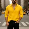 Men's Summer Lightweight Breathable Linen Long Sleeve Shirt MTA0557F6P sold by Manly