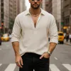 Men's Summer Lightweight Breathable Linen Long Sleeve Shirt MTA0557F6P sold by Manly