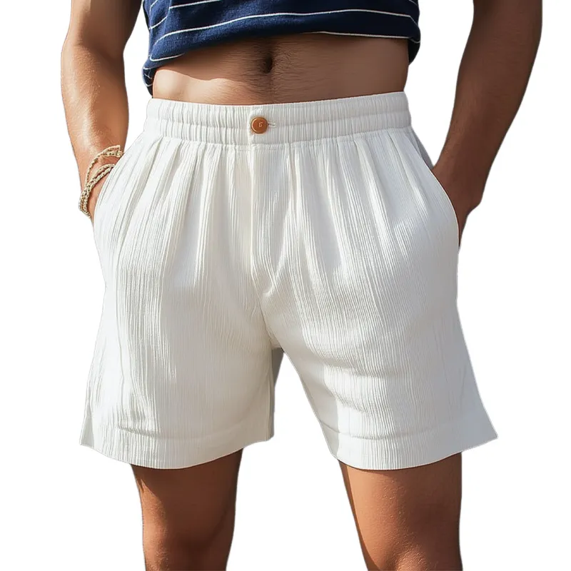 Men's Summer Elastic Waist Casual Shorts MTA0418F2U sold by Manly