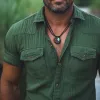 Men's Summer Classic Textured Short Sleeve Shirt MTA0740F5U sold by Manly