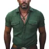 Men's Summer Classic Textured Short Sleeve Shirt MTA0740F5U sold by Manly