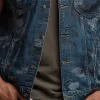 Men's Summer Fashion Camouflage Washed Denim Vest MTA0672F8P sold by Manly