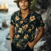Men's Summer Floral Printed Casual Beach Short Sleeve Shirt MTA1056F5U sold by Manly