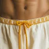 Men's Summer Fashion Cotton And Linen Embroidered Casual Shorts MTA1044F3P sold by Manly