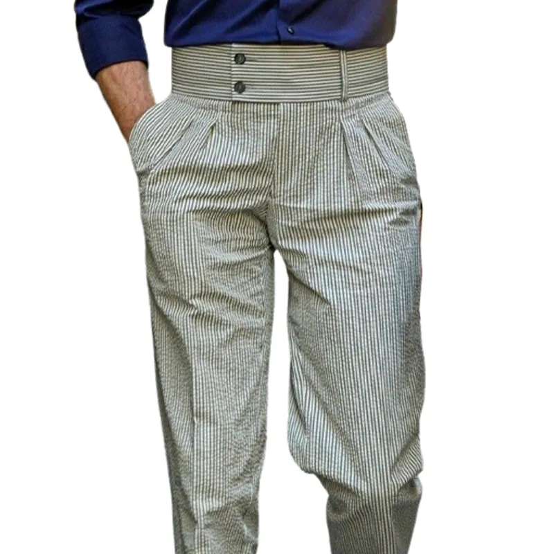 Men's Summer Classic Striped Textured Pants MTA1642F4U sold by Manly product image thumbnail 2