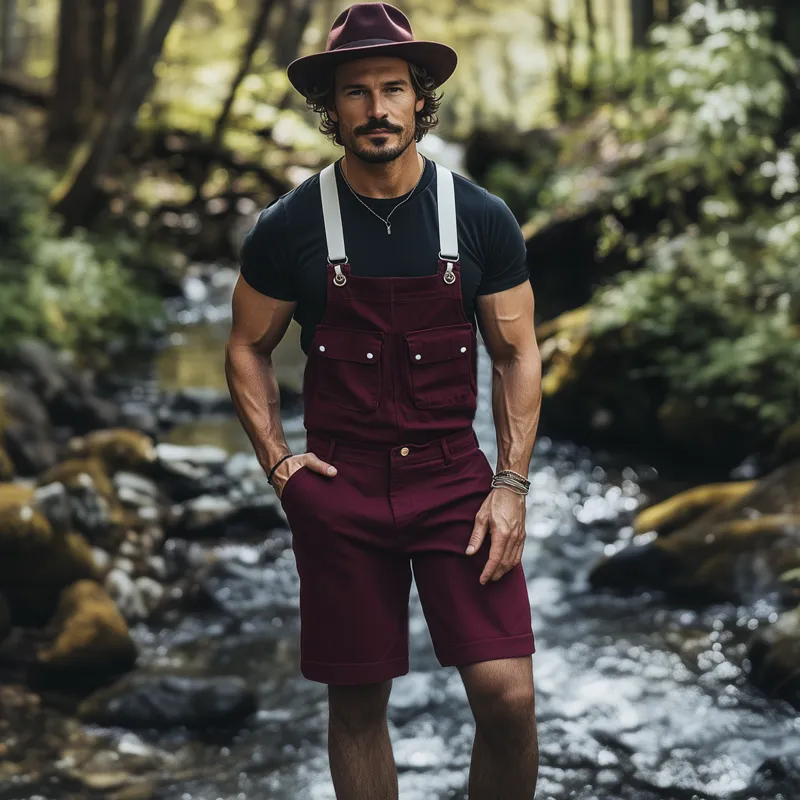 Men's Summer Classic Multi-Pocket Overalls MTA1177F8U sold by Manly product image thumbnail 3