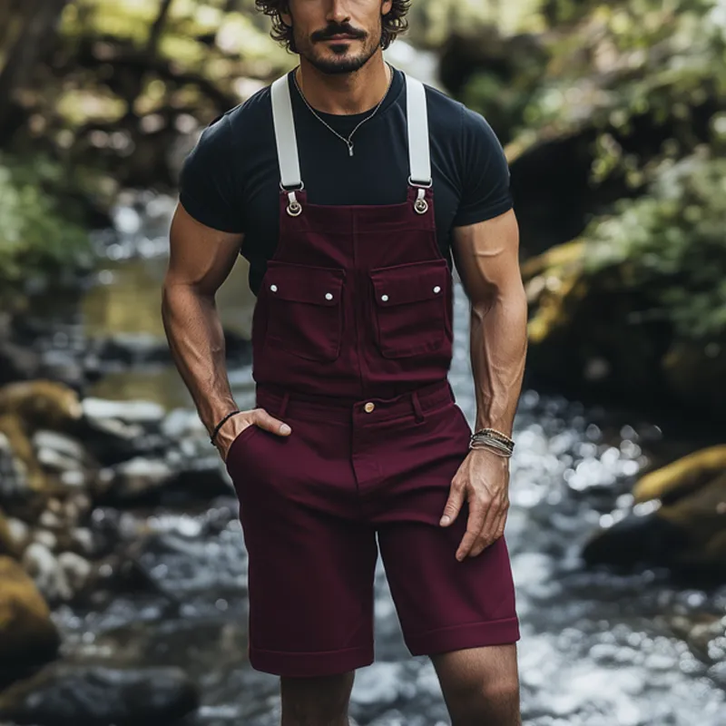 Men's Summer Classic Multi-Pocket Overalls MTA1177F8U sold by Manly product image thumbnail 2