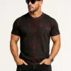 Men's Summer Fashion Simple Printed Cotton Short Sleeve T-shirt MTA1887F3P sold by Manly