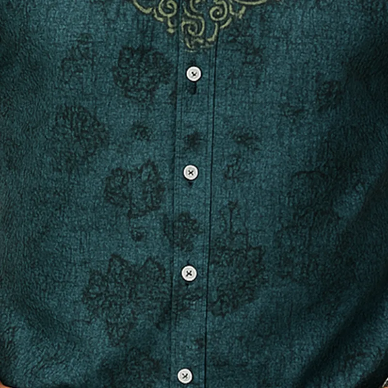 Men's Summer Fashion Exquisite Printed Cotton Short Sleeve Shirt MTA1826F3P sold by Manly product image thumbnail 5