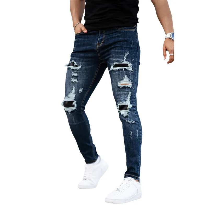 Men's Ripped Vintage Slim Jeans MTA1606F2X sold by Manly