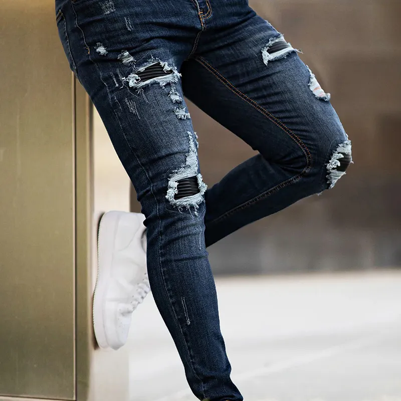 Men's Ripped Vintage Slim Jeans MTA1606F2X sold by Manly product image thumbnail 3