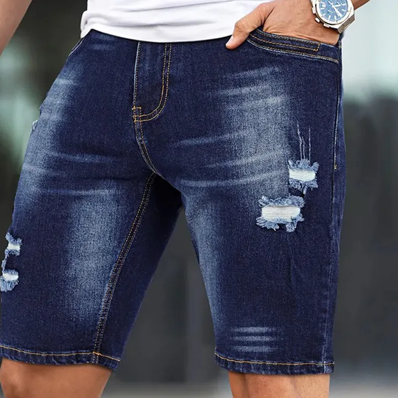 Men's Vintage Distressed Denim Shorts MTA1671F1X sold by Manly product image thumbnail 2