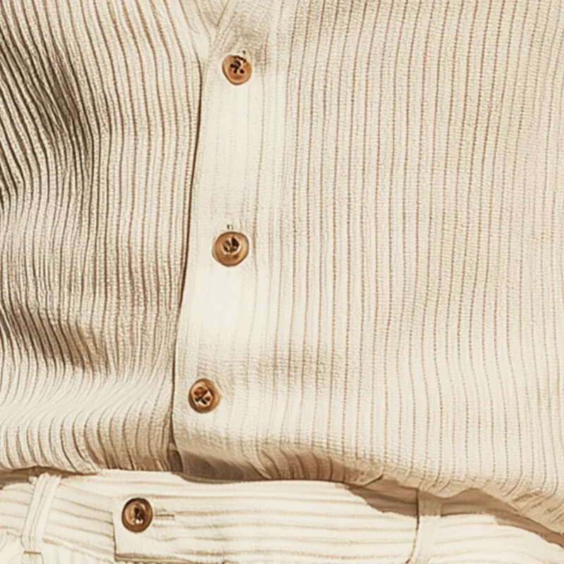 Men's Summer Fashion Thin Knitted Striped Short-Sleeved Shirt MTA2008F1P sold by Manly product image thumbnail 3