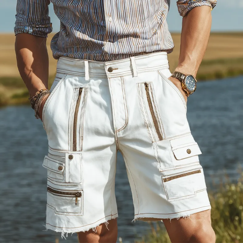 Men's Summer Classic Multi-Pocket Shorts MTA1901F1U sold by Manly product image thumbnail 2