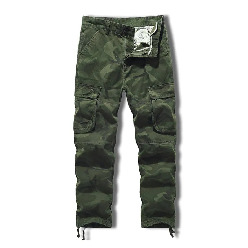 Men's Casual Outdoor Cotton Camouflage Multi-Pocket Cargo Pants 94913609M sold by Manly product image thumbnail 5