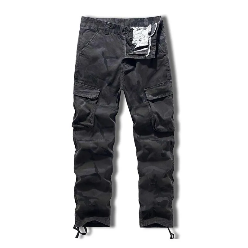Men's Casual Outdoor Cotton Camouflage Multi-Pocket Cargo Pants 94913609M sold by Manly product image thumbnail 4