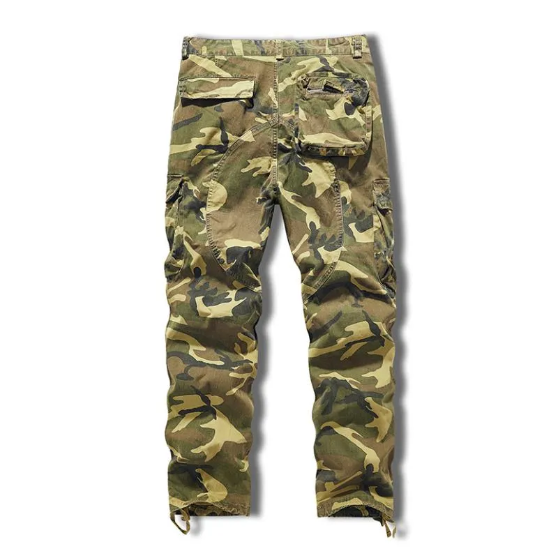 Men's Casual Outdoor Cotton Camouflage Multi-Pocket Cargo Pants 94913609M sold by Manly product image thumbnail 2