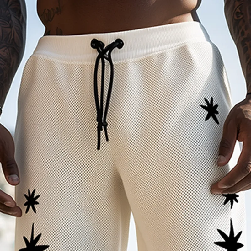 Men's Spring And Summer Fashion Casual Knitted Towel Embroidery Elastic Waist Shorts MTA2505F7K sold by Manly product image thumbnail 4