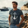 Men's Retro Printed Round Neck Short Sleeve T-Shirt MTA2448F4X sold by Manly