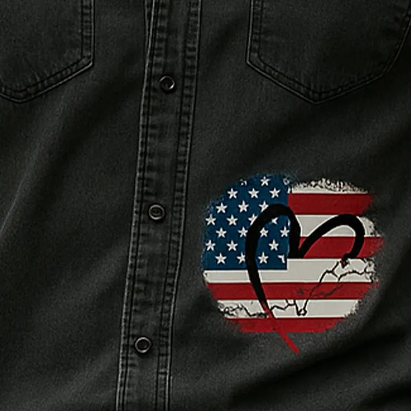 Men's Summer Fashion Patch Denim Sleeveless Shirt MTA2399F8P sold by Manly product image thumbnail 3