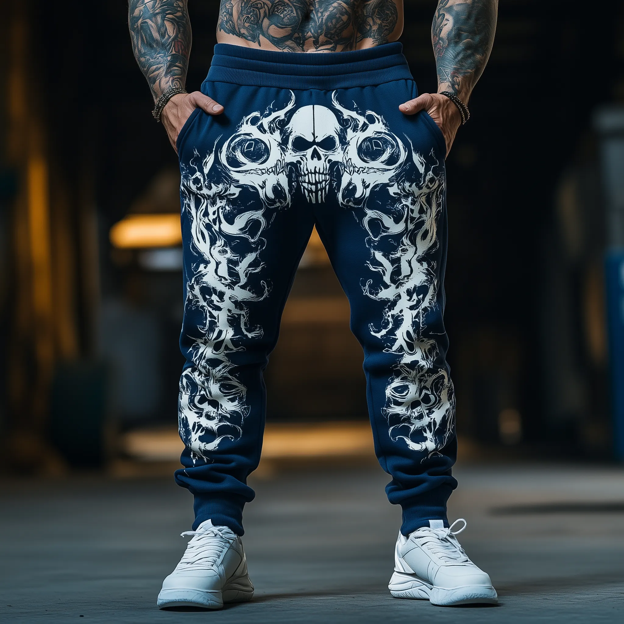 Men's Summer Fashion Printed Cotton Blended Casual Pants MTA2462F9P sold by Manly product image thumbnail 3
