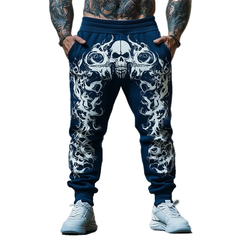 Men's Summer Fashion Printed Cotton Blended Casual Pants MTA2462F9P sold by Manly