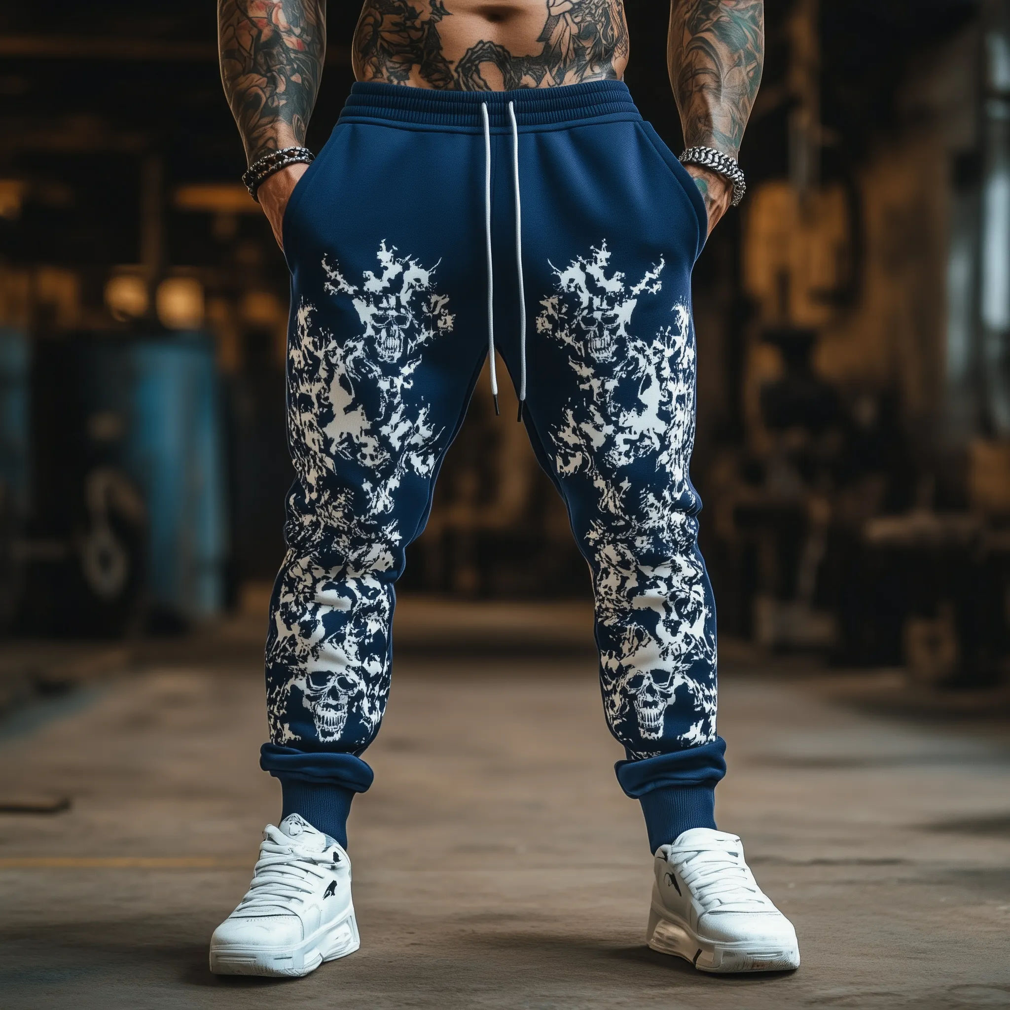 Men's Summer Fashion Street Style Printed Cotton Blended Casual Pants MTA2433F3P sold by Manly product image thumbnail 3