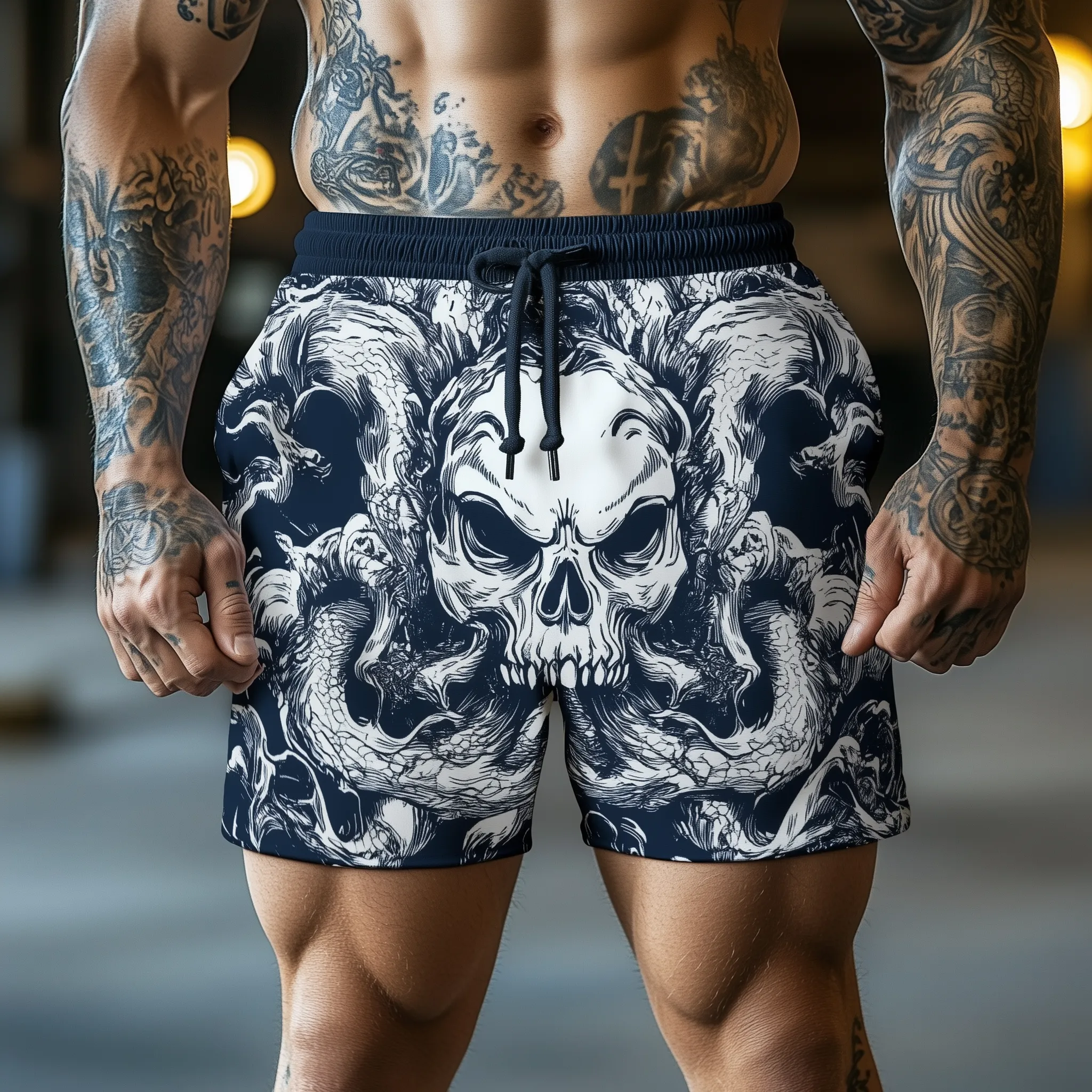 Men's Summer Fashion Street Style Printed Casual Shorts MTA2480F2P sold by Manly product image thumbnail 4