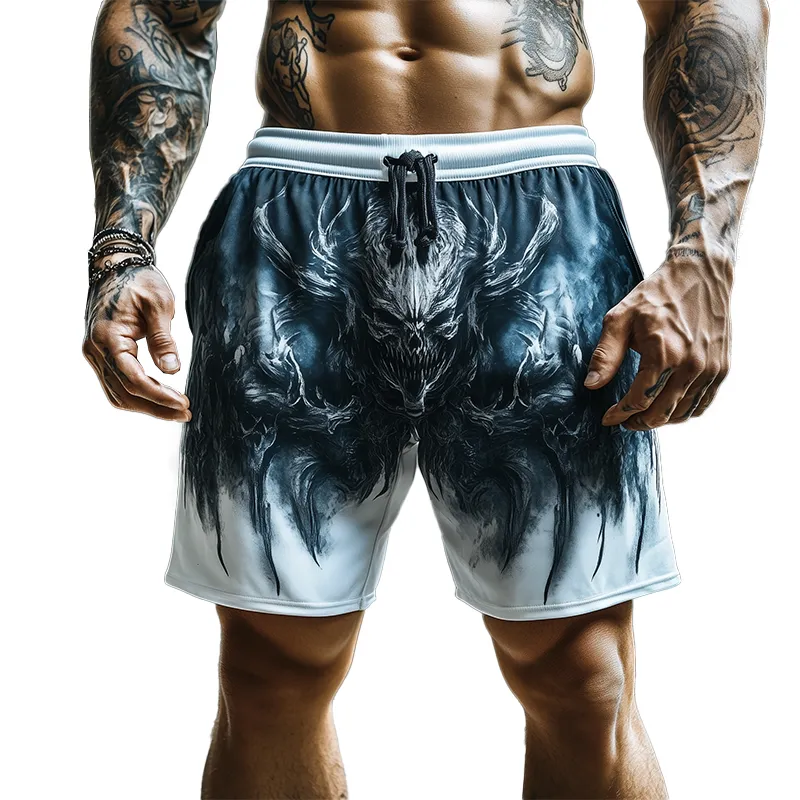 Men's Summer Fashion Street Print Casual Shorts MTA2418F5P sold by Manly