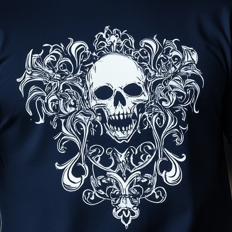 Men's Summer Fashion Cotton Blended Printed Short-Sleeved T-Shirt MTA2668F3P sold by Manly product image thumbnail 3