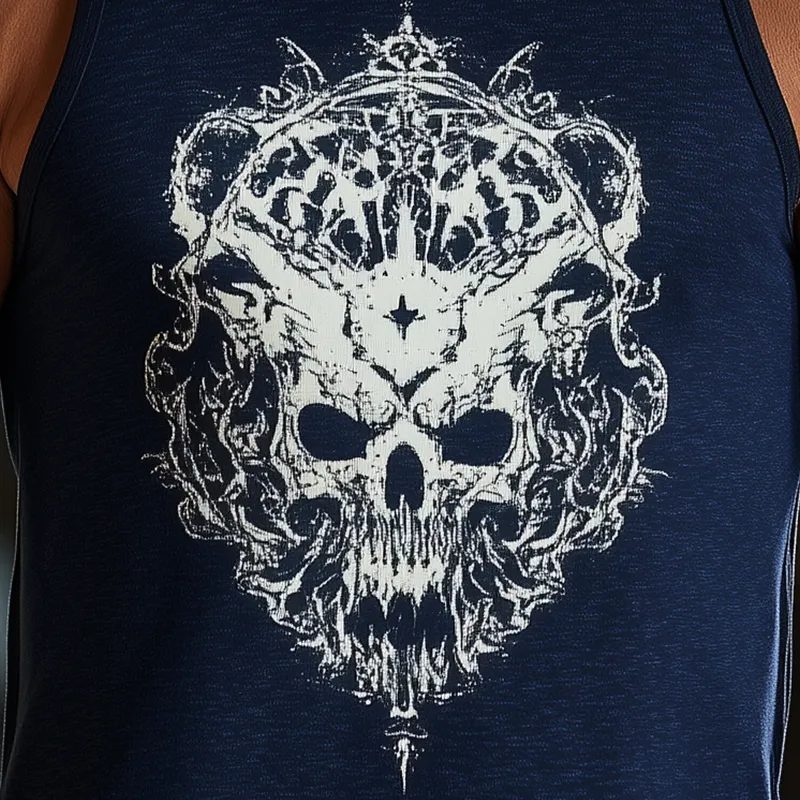 Men's Summer Fashion Cotton Blend Printed Tank Top MTA2683F9P sold by Manly product image thumbnail 5