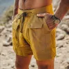 Men's Summer Classic Textured Lace-up Casual Shorts MTA2558F1U sold by Manly