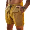 Men's Summer Classic Textured Lace-up Casual Shorts MTA2558F1U sold by Manly