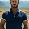 Men's Spring And Summer Fashion Casual Knitted Short-sleeved Polo Shirt MTA3087F3K sold by Manly