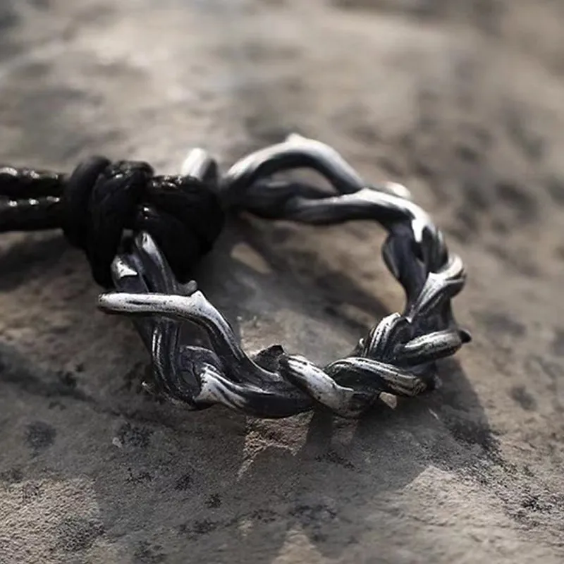 Men's Vintage Design Thorn S925 Silver Pendant Necklace MTA3040F9M sold by Manly product image thumbnail 3