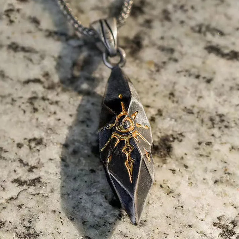 Men's Vintage Fashion S925 Silver Wishing Stone Necklace MTA3096F4M sold by Manly product image thumbnail 3