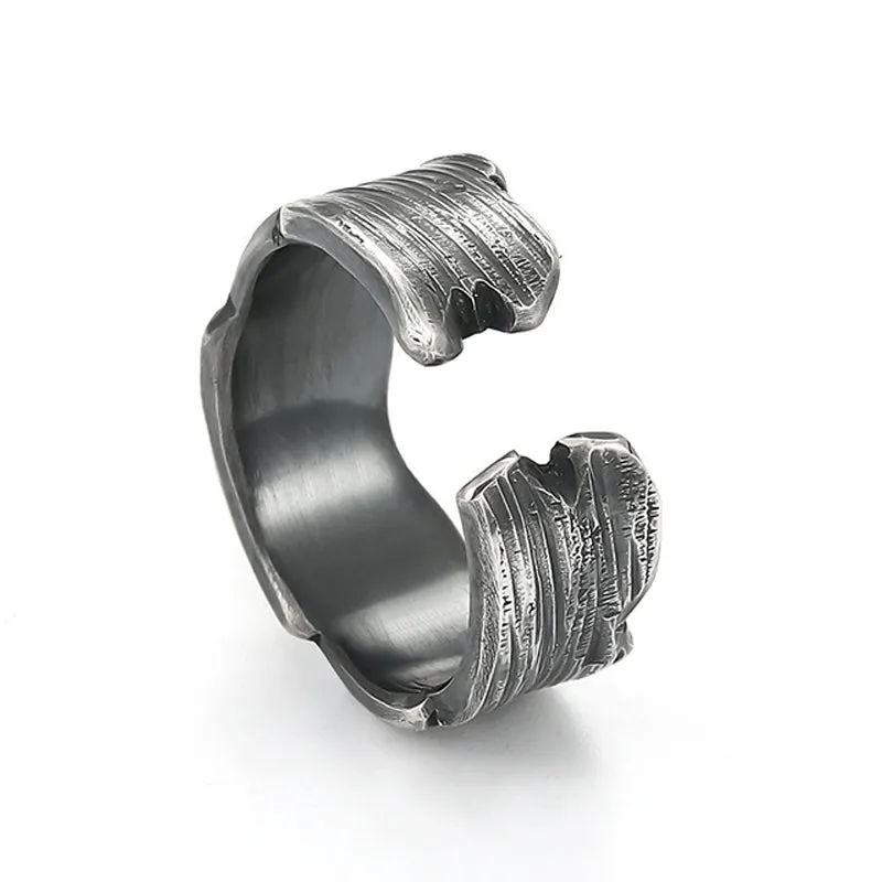 Men's Fashion Simple S925 Silver Adjustable Ring MTA3009F4M sold by Manly product image thumbnail 3