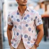 Men's Summer Fashion Casual Printed Short Sleeve Shirt MTA0102G8U sold by Manly