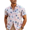 Men's Summer Fashion Casual Printed Short Sleeve Shirt MTA0102G8U sold by Manly