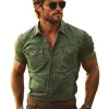 Men's Summer Vintage Denim Short Sleeve Shirt MTA3044F3U sold by Manly