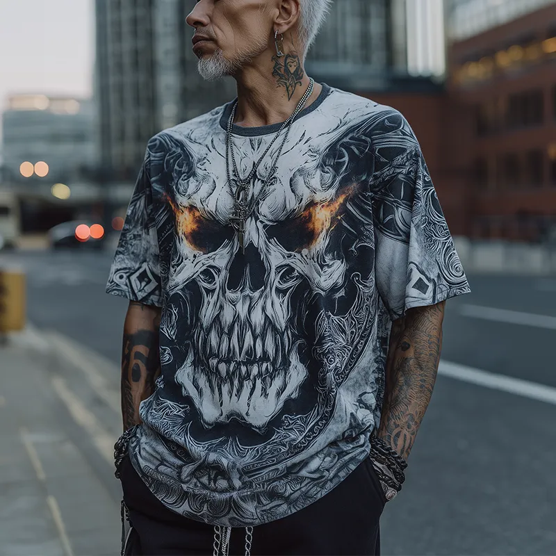Men's Summer Fashion Street Print Polyester Blend Short-Sleeved T-Shirt MTA0385G2P sold by Manly product image thumbnail 2
