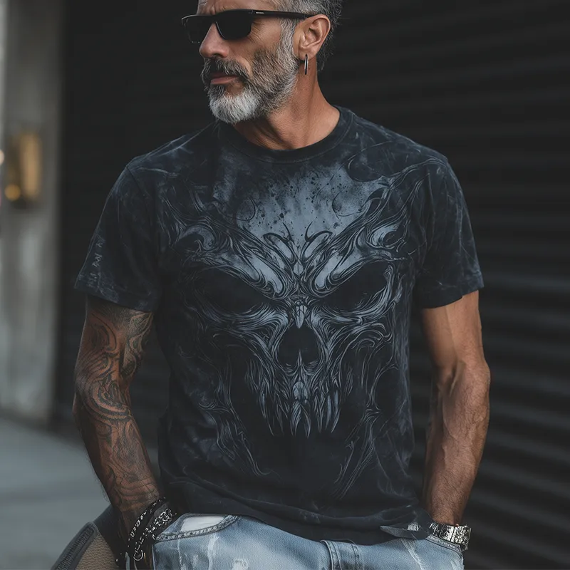 Men's Summer Fashion Street Print Polyester Blend Short-Sleeved T-Shirt MTA0390G0P sold by Manly product image thumbnail 2