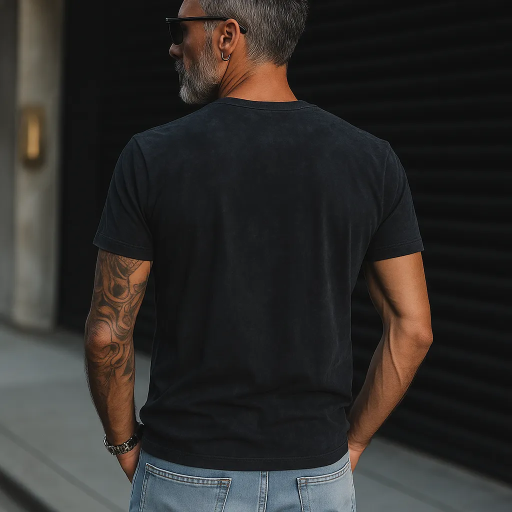 Men's Summer Fashion Street Print Polyester Blend Short-Sleeved T-Shirt MTA0390G0P sold by Manly product image thumbnail 3