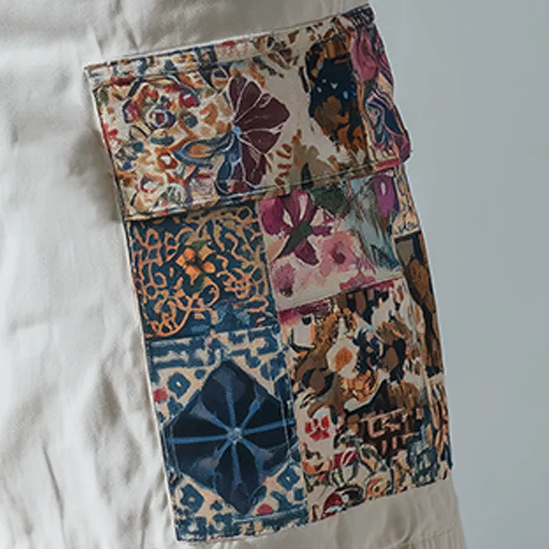 Men's Summer Fashion Printed Patch Cotton Blended Casual Shorts MTA0250G7P sold by Manly product image thumbnail 3