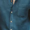 Men's Summer Fashion Wave Texture Cotton Blended Short Sleeve Shirt MTA0255G1P sold by Manly
