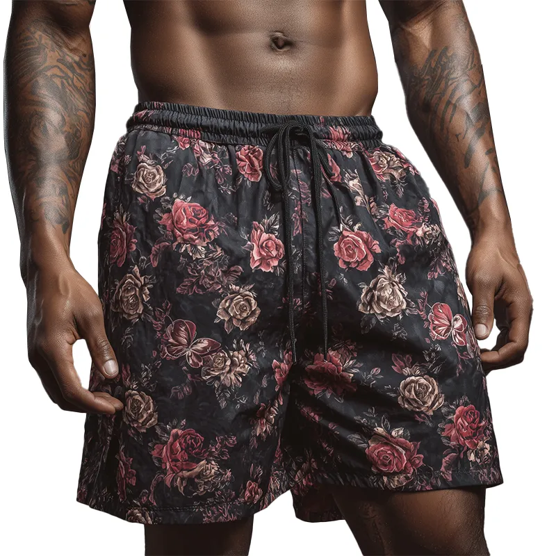 Men's Summer Fashion Printed Polyester Blended Casual Shorts MTA0213G3P sold by Manly