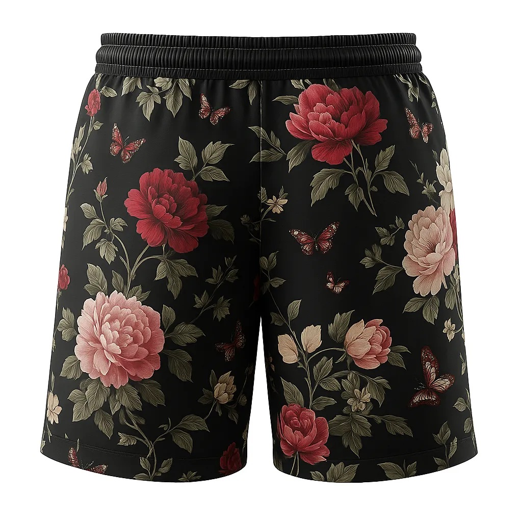 Men's Summer Fashion Flower Print Polyester Blend Casual Shorts MTA0212G8P sold by Manly product image thumbnail 2